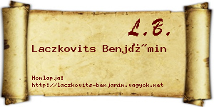 Laczkovits Benjámin névjegykártya